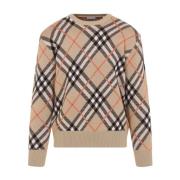 Sand Check Pullover Sweater