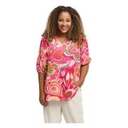 Blomstret A-Shape Bluse