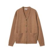 Børstet Blandingsknap Cardigan