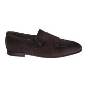 Brune Suede Monkstrap Sko