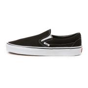 Klassiske Slip-On Canvas Sneakers Sort