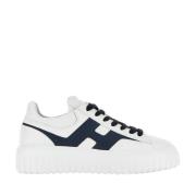 Hvide Sneakers med Glat Læder H