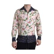 Elegant Slim Fit Pink Casual Skjorte