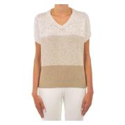 Beige V-hals Sweater