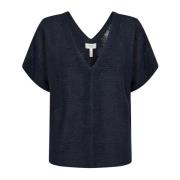 Midnight V-Neck Strik Sweater