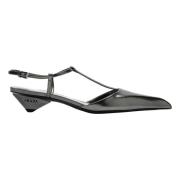 Metallic Slingback Lave Hæle