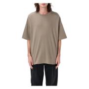 Oversized T-shirt Støvet Beige