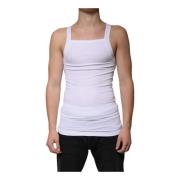 Hvid Square Neck Tank Top