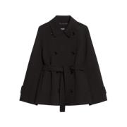 Elegant Trenchcoat med Bred Revers