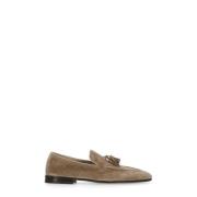 Brun Ruskind Loafers med Tassel