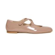 Nude Patent Leather Ballerinaer