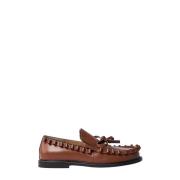 Ruffle Læder Loafers