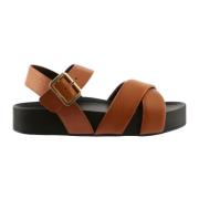 Sort Krydsrem Sandal Katie