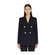 Dobbeltbrystet jersey blazer