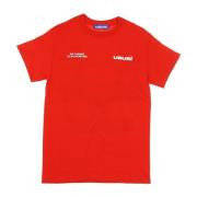 Rød Herre Crew Neck T-Shirt