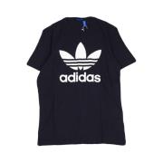 Big Trefoil Tee Navy/White Kvinder