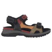 Behagelig bred pasform sandal - multicolor