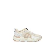 Nylon Suede Mesh Oversized Sneakers