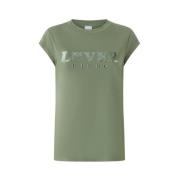 Bomuld Jersey T-shirt med Lover Print