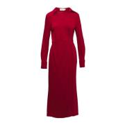 Elegant Wrap Dress til Kvinder