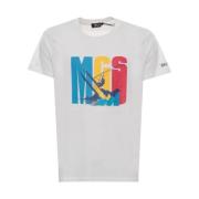 Stilfuld Windsurfing Grafisk Tee