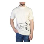 Logo Print Rund Hals Bomuld T-shirt