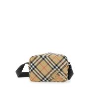 Vintage Check Beige Skuldertaske