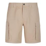 Cargo shorts i gabardine stof