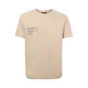 Logo Print Crew-neck T-shirt Yeast