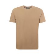 Beige Crew-neck T-shirt Slim Fit