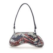 Crossbody Skuldertaske, Bandana Print, Multifarvet