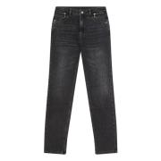 Sort Broderet Glam Jeans