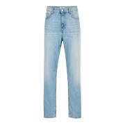 Carpenter fit 5-lomme indigo denim bukser