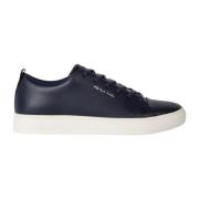 Hvide Læder Sneakers med Sports Stripe