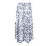 China Blue Toile Sea Nederdel