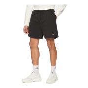 Logo Sport Shorts - Sort Broderet