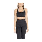 Sort HighWaist Leggings Sports Bra Sæt