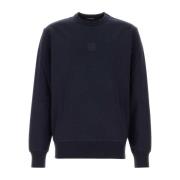 Midnight Blue Stretch Cotton Sweatshirt