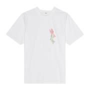 Abstrakt Blomsterprint Casual T-shirt