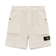 Beige Korte Shorts