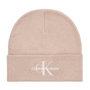 Broderet Logo Beige Bomuldskasket