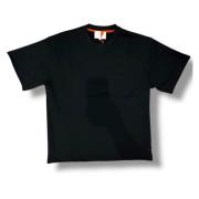 Sort Bomuldsblanding Regular Fit T-Shirt