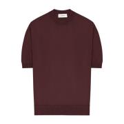 Brun Crew Neck T-shirts og Polos