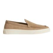 Suede Slip On Loafer Sko