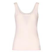 Pink U-hals Tank Top