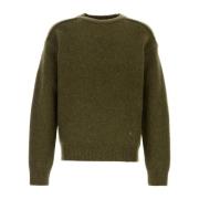 Grøn Sweater AW24 Luksuriøs Uld Kashmir