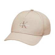 Beige Polyester Baseball Cap