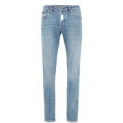 Vasket Denim Jeans med Logo Patch