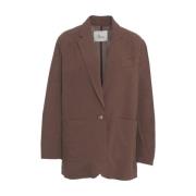 Brun Blazer Chic Stil