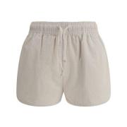 Corduroy Shorts med Lommer og Snøre